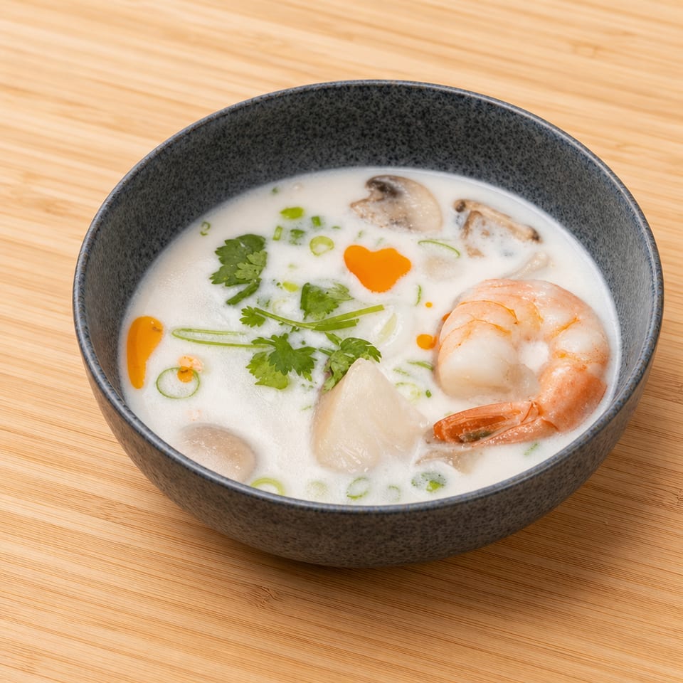 Tom Kha Seafood Soup.