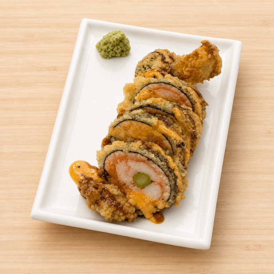 Salmon Tempura Roll.