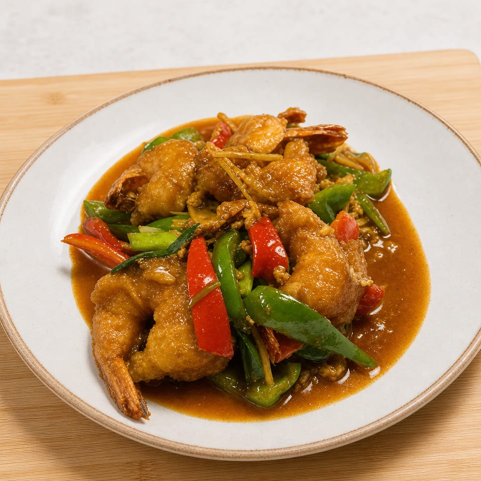 Jumbo Shrimp With Chili Paste.