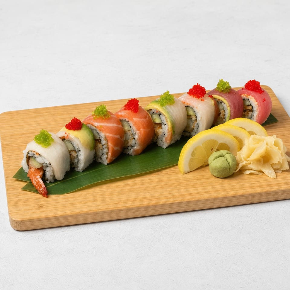 Rainbow Dragon Roll.