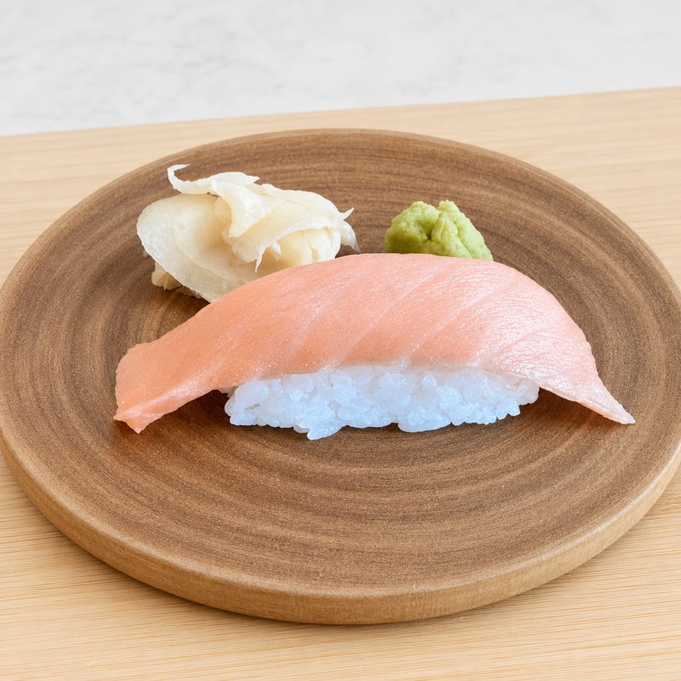 Smoke Salmon Sushi.